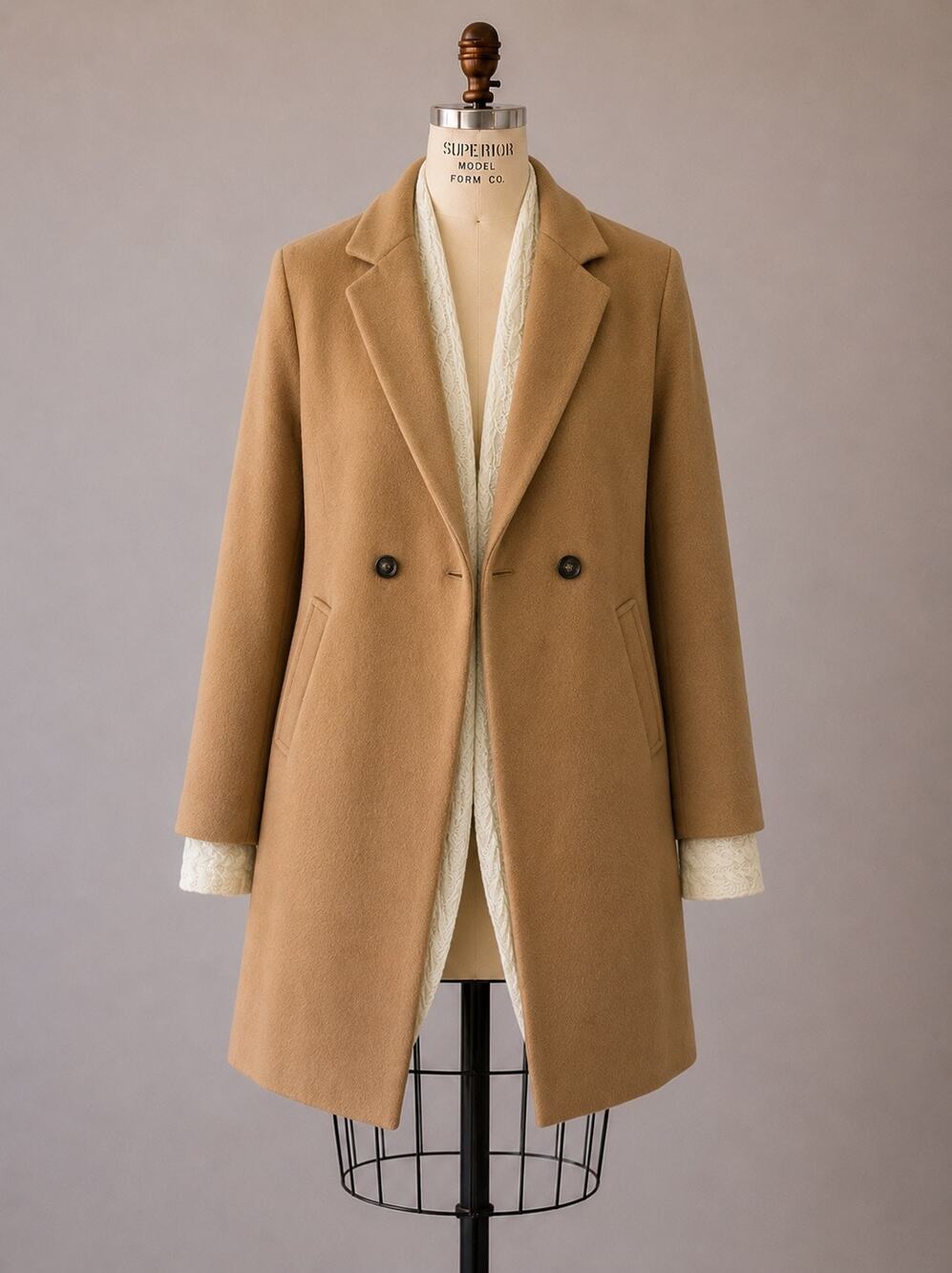 Lulus Harriet Long Double-Breasted Tan Coat - Picture 2 of 9